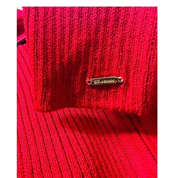 St. John Sport by Marie Gray Zip Up Sweater Size M - Picture 9 of 11